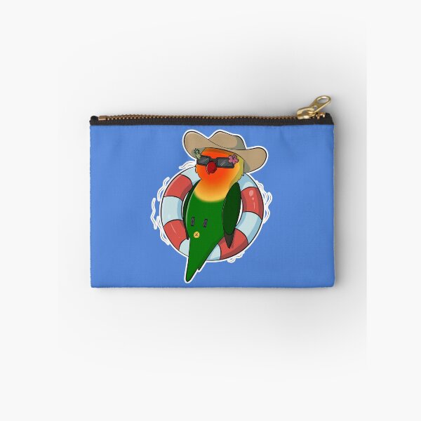 Item preview, Summer vibes Fischers lovebird floating on innertube designed and sold by Lovebirbs.