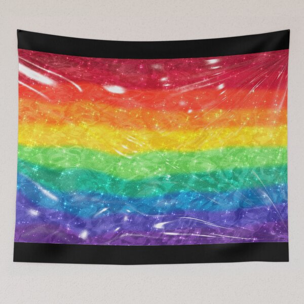 Aperçu de l'œuvre Pattern Arc-en-ciel Drapeau Rainbow Love Lagon créée et vendue par Jolly-Yosei.