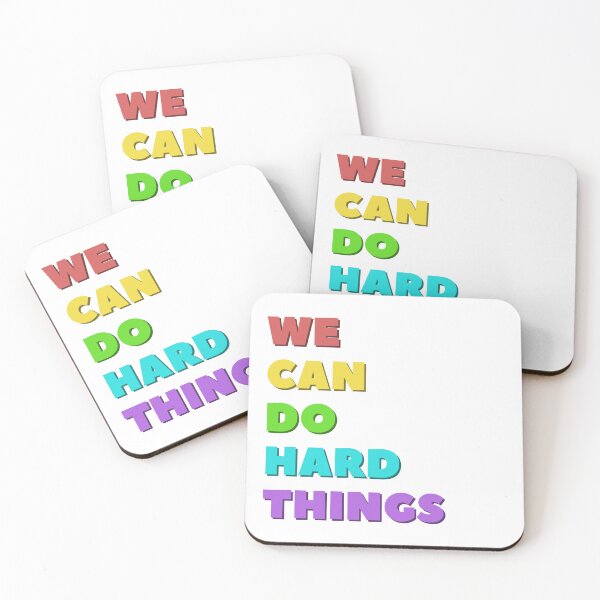 Item preview, We Can Do Hard Things (Rainbow) designed and sold by EmiMills.