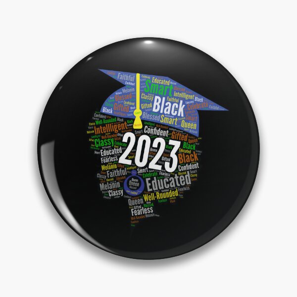 Item preview, Class of 2023 Senior African American Woman Afro With Words designed and sold by blackartmatters.