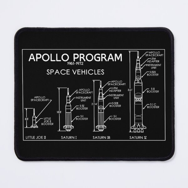 Item preview, Apollo Program Saturn Spaceships Blueprint Scale Diagrams designed and sold by Maljonic.