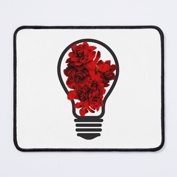 Item preview, Abstract Red Flowers Light Bulb designed and sold by TrueWorth.