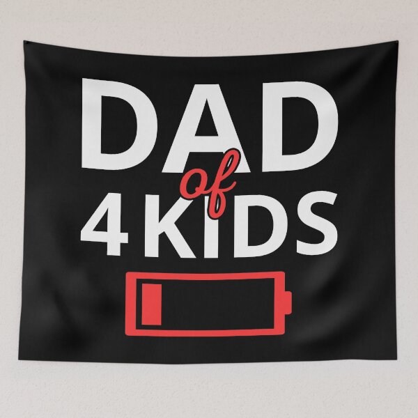 Item preview, Tired Dad Of 4 Kids II designed and sold by Lemon Pepper.