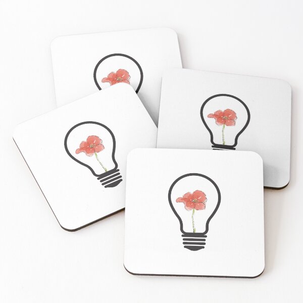 Item preview, Abstract Watercolor Flowers Light Bulb  designed and sold by TrueWorth.