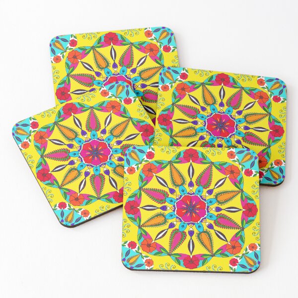 Item preview, Dazzling mandala flowers seamless pattern designed and sold by AleFairyland.
