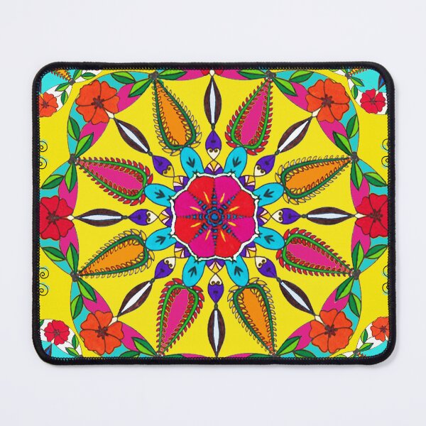 Item preview, Dazzling mandala flowers seamless pattern designed and sold by AleFairyland.