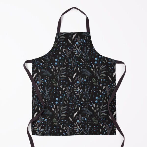 Item preview, Floral seamless pattern, berries, petals, twigs on a dark background. designed and sold by UVI-CA.