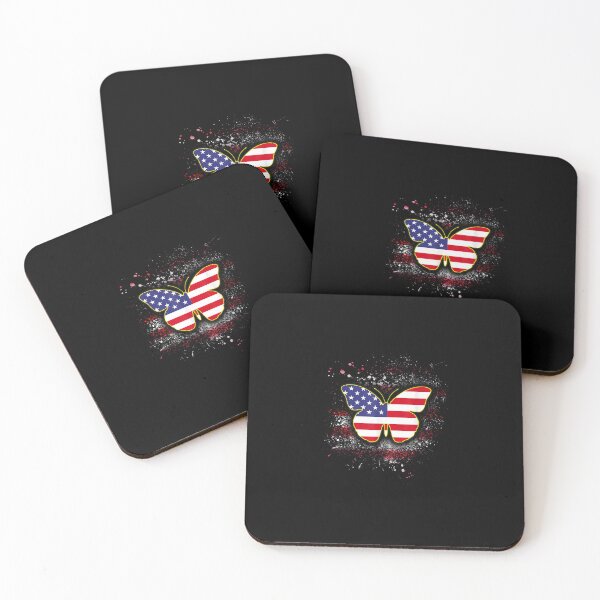 Item preview, Butterfly Independence day Shirt Patriotic US Flag designed and sold by BriegelWagner.