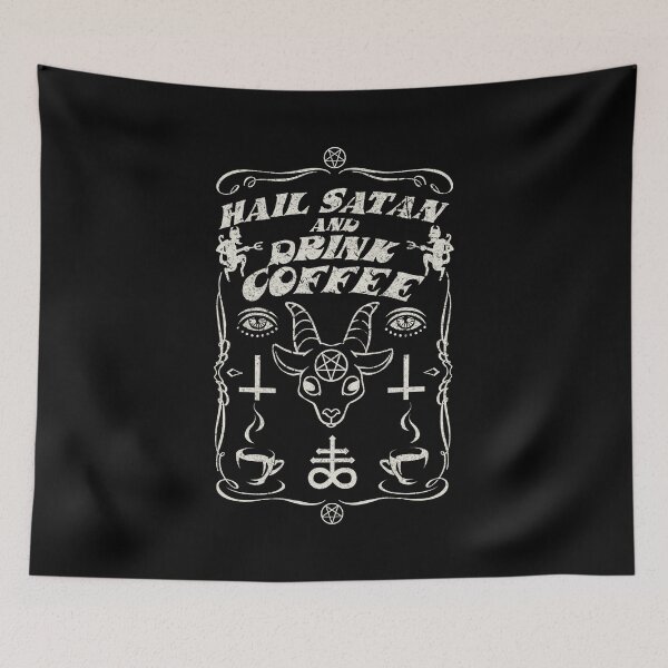 Item preview, Hail Satan and drink coffee designed and sold by boec gear.