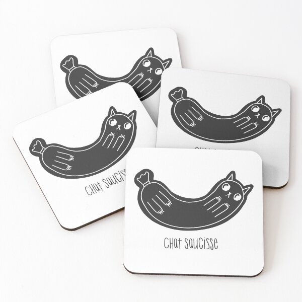 Item preview, Chat saucisse noir designed and sold by EveLMacDougall.