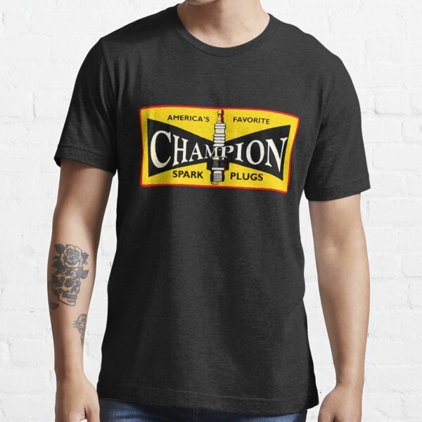 Vintage champion spark plug cheap t shirt