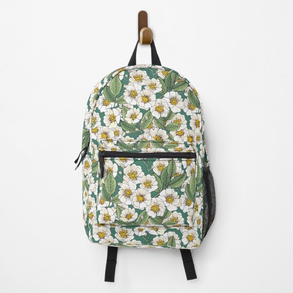 Item preview, Pattern with white wild rose flower designed and sold by hmorena.