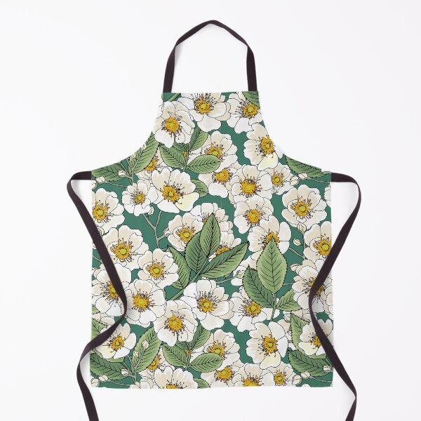 Item preview, Pattern with white wild rose flower designed and sold by hmorena.
