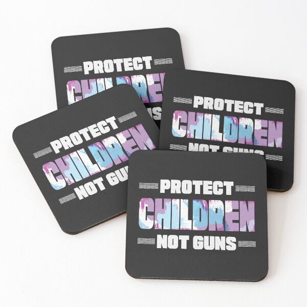 Item preview, protect children not guns - motivational Quote designed and sold by VichallanStudio.