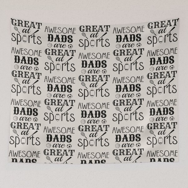 Item preview, Black Text Awesome Dads Are Great At Sports, Great Design For Cool Dads, Perfect For Father's Day designed and sold by TrulyEpoque.