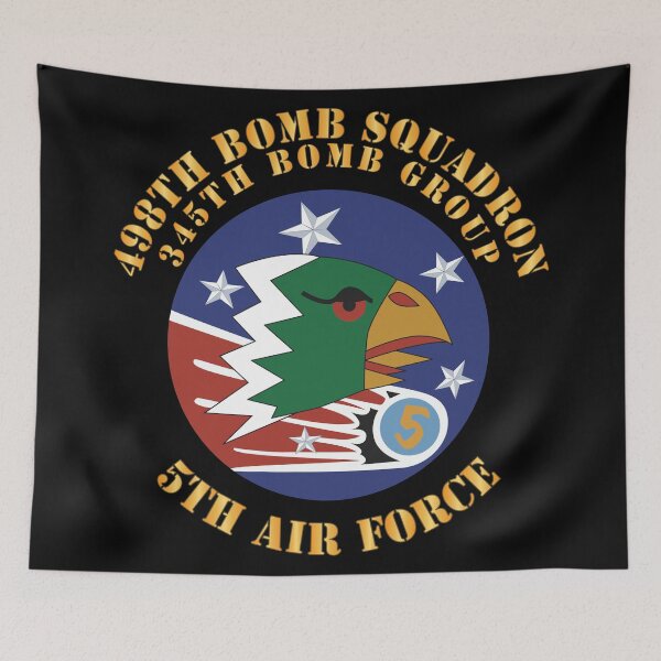Item preview, SSI - AAF - 5th AF - 345th BG - 498th Bomb Squadron X 300 designed and sold by Military Insignia Products.