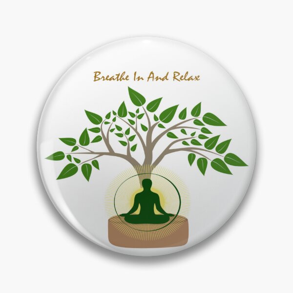 Item preview, Stunning Yoga Design with Beautiful Quotes-Breathe In And Relax designed and sold by DesignDrawn.