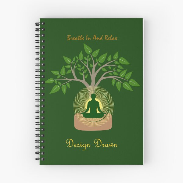 Item preview, Stunning Yoga Design with Beautiful Quotes-Breathe In And Relax designed and sold by DesignDrawn.