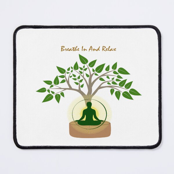 Item preview, Stunning Yoga Design with Beautiful Quotes-Breathe In And Relax designed and sold by DesignDrawn.