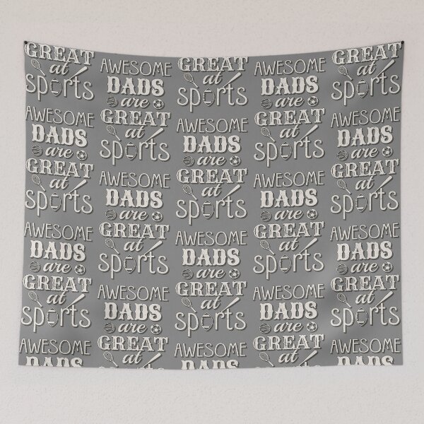 Item preview, Distressed Style Awesome Dads Are Great At Sports, Great Design For Cool Dads, Perfect For Father's Day designed and sold by TrulyEpoque.