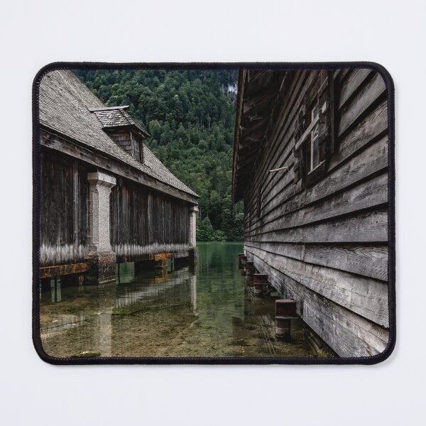 Item preview, Boat huts at Königssee - Berchtesgaden Alps - Berchtesgaden designed and sold by xP42.