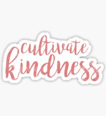 Cultivate Kindness - Pink Watercolor Sticker