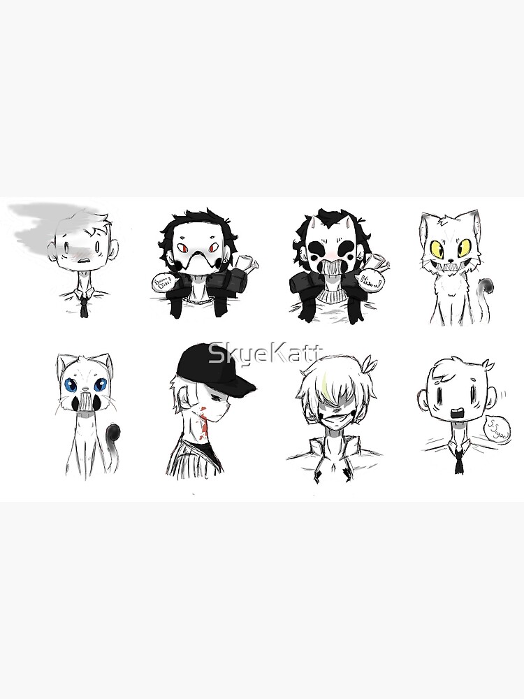 Off By Mortis Ghost Portraits Postcard By Skyekatt Redbubble