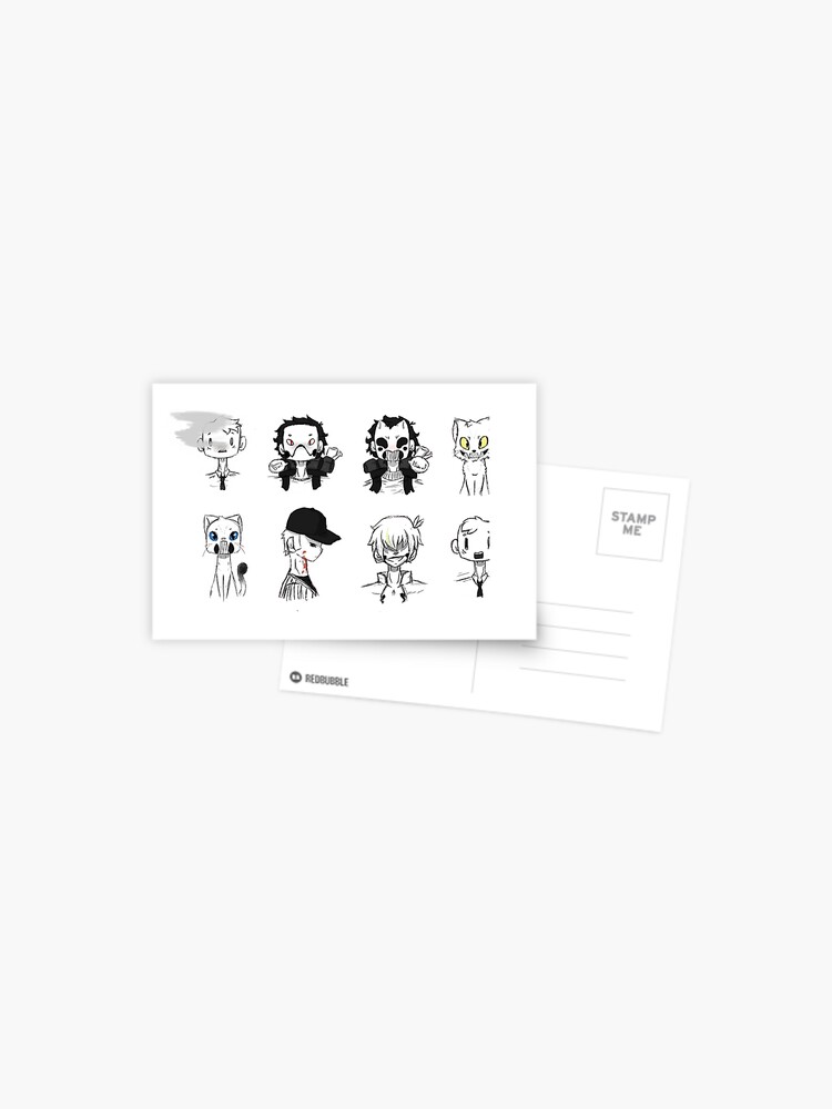 Off By Mortis Ghost Portraits Postcard By Skyekatt Redbubble