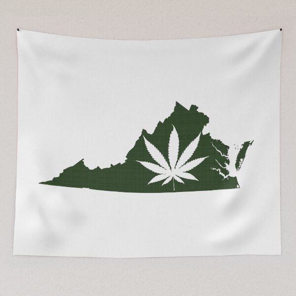 Item preview, Marijuana Leaf Virginia designed and sold by surgedesigns.