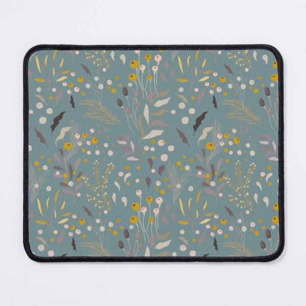 Item preview, Floral seamless pattern, berries, petals, twigs on a colored background. designed and sold by UVI-CA.