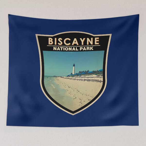 Item preview, Biscayne National Park Florida Watercolor Badge designed and sold by KrisSidDesigns.
