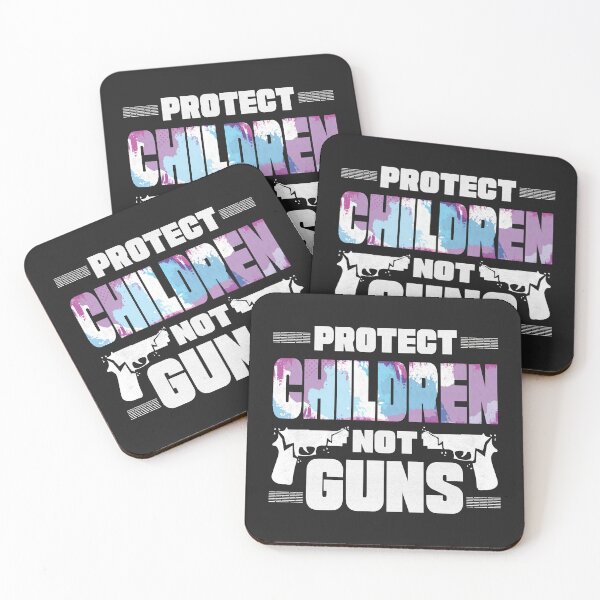 Item preview, protect children not guns - motivational Quote designed and sold by VichallanStudio.