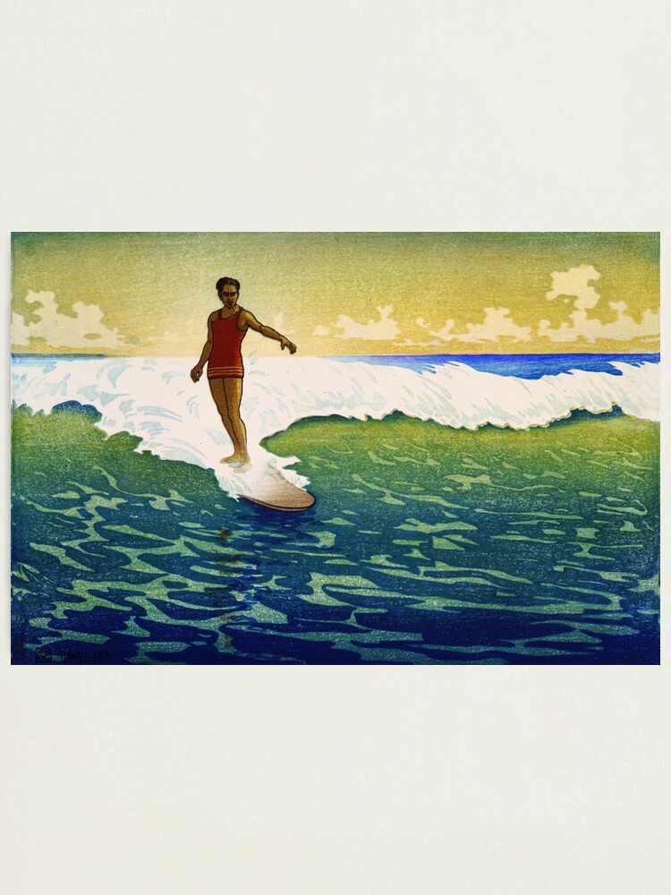 Hawaiian Surfer , Hawaii - CWB, Vintage Hawaii Surfing