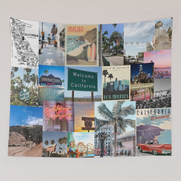 Item preview, california aesthetic collage designed and sold by morgananjos.