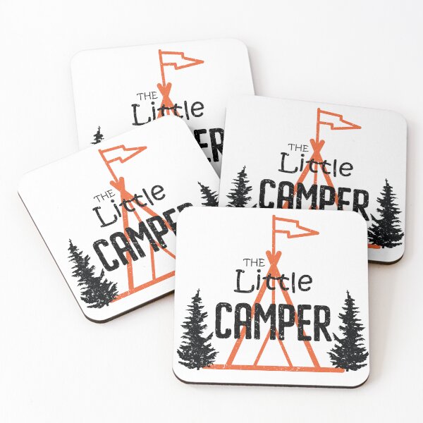 Item preview, the little camper kids tee designed and sold by quickkaart.