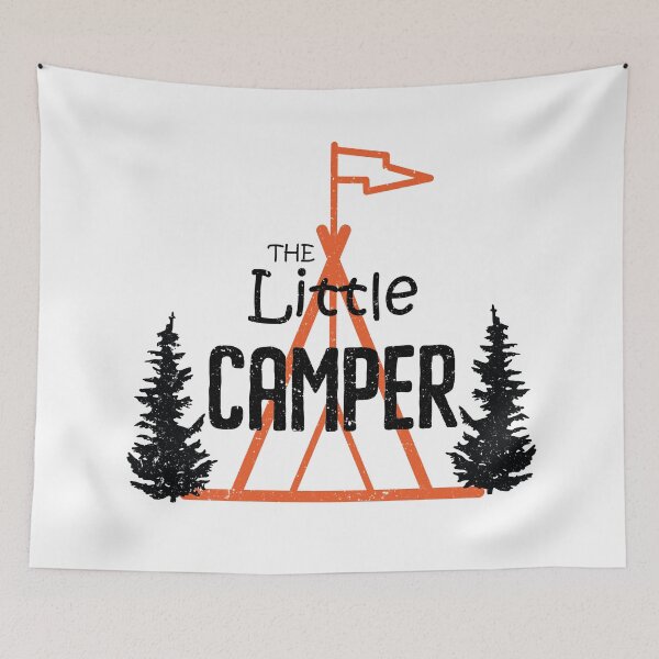 Item preview, the little camper kids tee designed and sold by quickkaart.