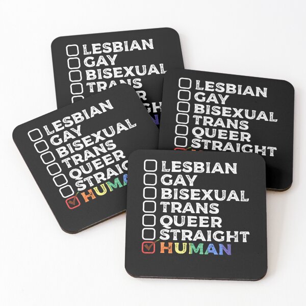 Item preview, Lesbian Gay Bisexual Transgender Queer Straight Human Check designed and sold by SereneSouls.
