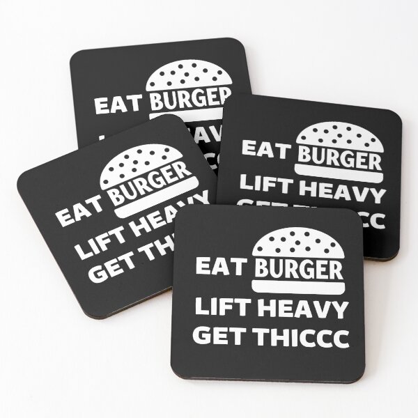 Item preview, Eat Burgers Lift Heavy Get Thiccc designed and sold by Manara  -Art.
