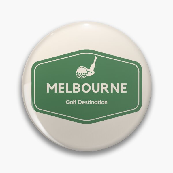 Item preview, Melbourne Australia - Golf Course Travel Destination Logo designed and sold by Vintage-TM.