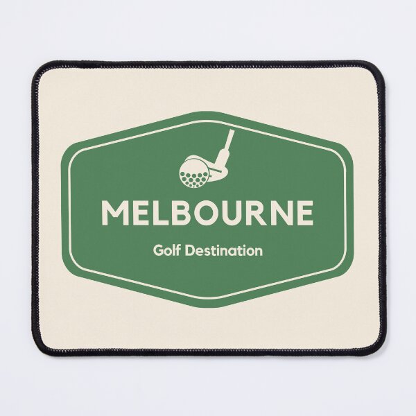 Item preview, Melbourne Australia - Golf Course Travel Destination Logo designed and sold by Vintage-TM.