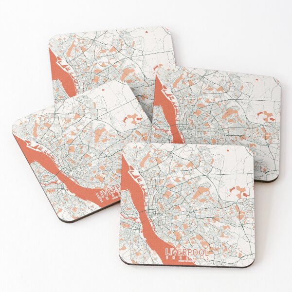 Item preview, Mapa de la ciudad de Liverpool de Inglaterra - Bohemio designed and sold by deMAP.