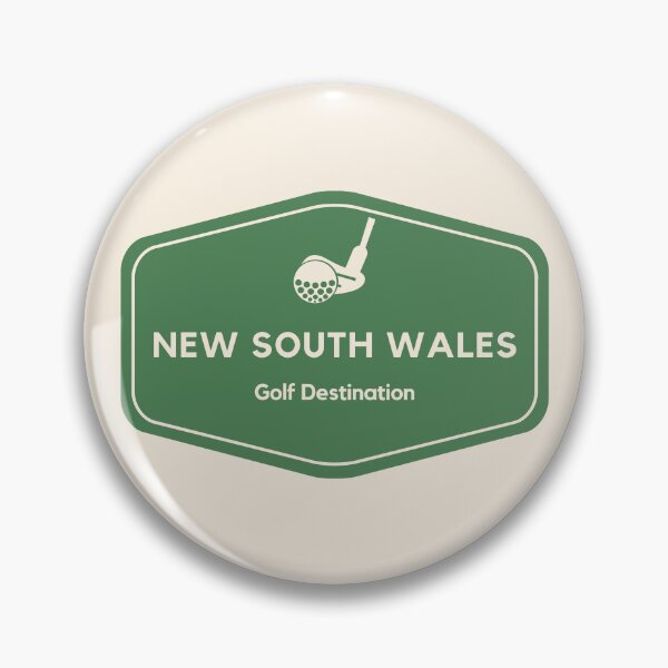 Item preview, New South Wales Australia - Golf Course Travel Destination Logo designed and sold by Vintage-TM.