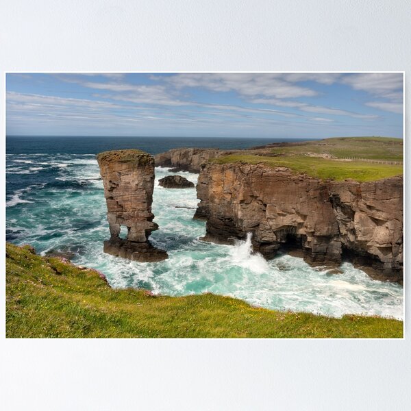 Item preview, Yesnaby Castle in Summer Orkney Isles Scotland designed and sold by PhotosEcosse.
