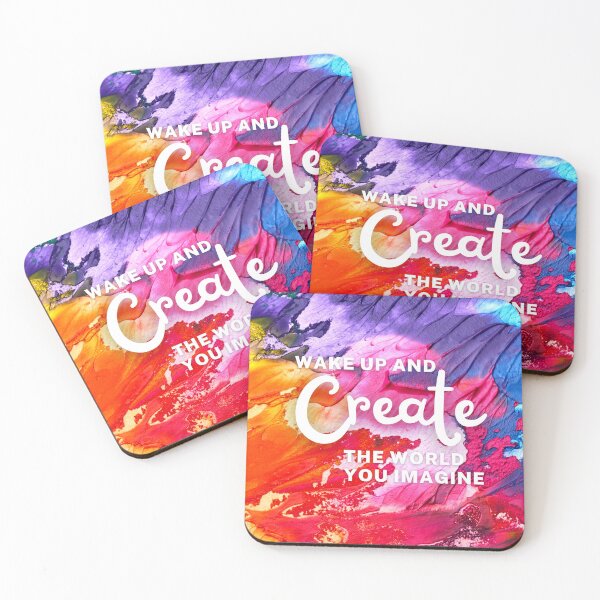 Item preview, Wake Up and Create the World You Imagine designed and sold by JoyfulJen.