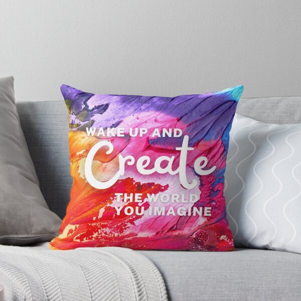 Item preview, Wake Up and Create the World You Imagine designed and sold by JoyfulJen.
