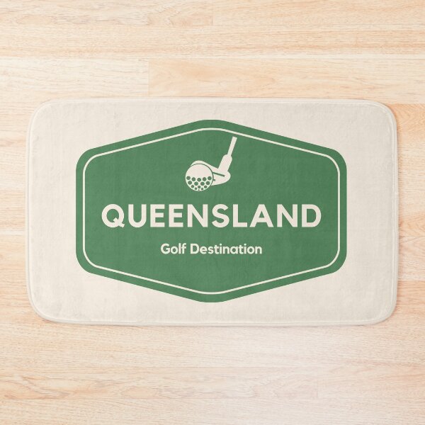 Item preview, Queensland Australia - Golf Course Travel Destination Logo designed and sold by Vintage-TM.