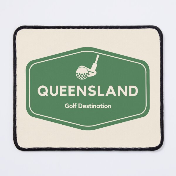 Item preview, Queensland Australia - Golf Course Travel Destination Logo designed and sold by Vintage-TM.