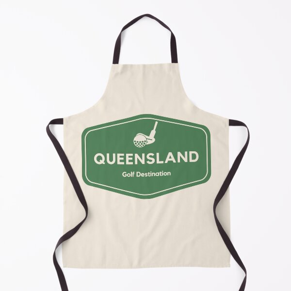 Item preview, Queensland Australia - Golf Course Travel Destination Logo designed and sold by Vintage-TM.