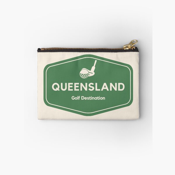 Item preview, Queensland Australia - Golf Course Travel Destination Logo designed and sold by Vintage-TM.