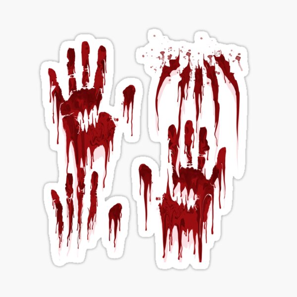 Bloody Hand Smear Png - Roblox Blood T Shirt Png, Transparent Png